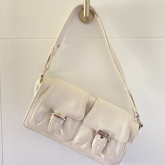 COLE HAAN Leather Baguette Purse LIKE NEW - Picture 1 of 9